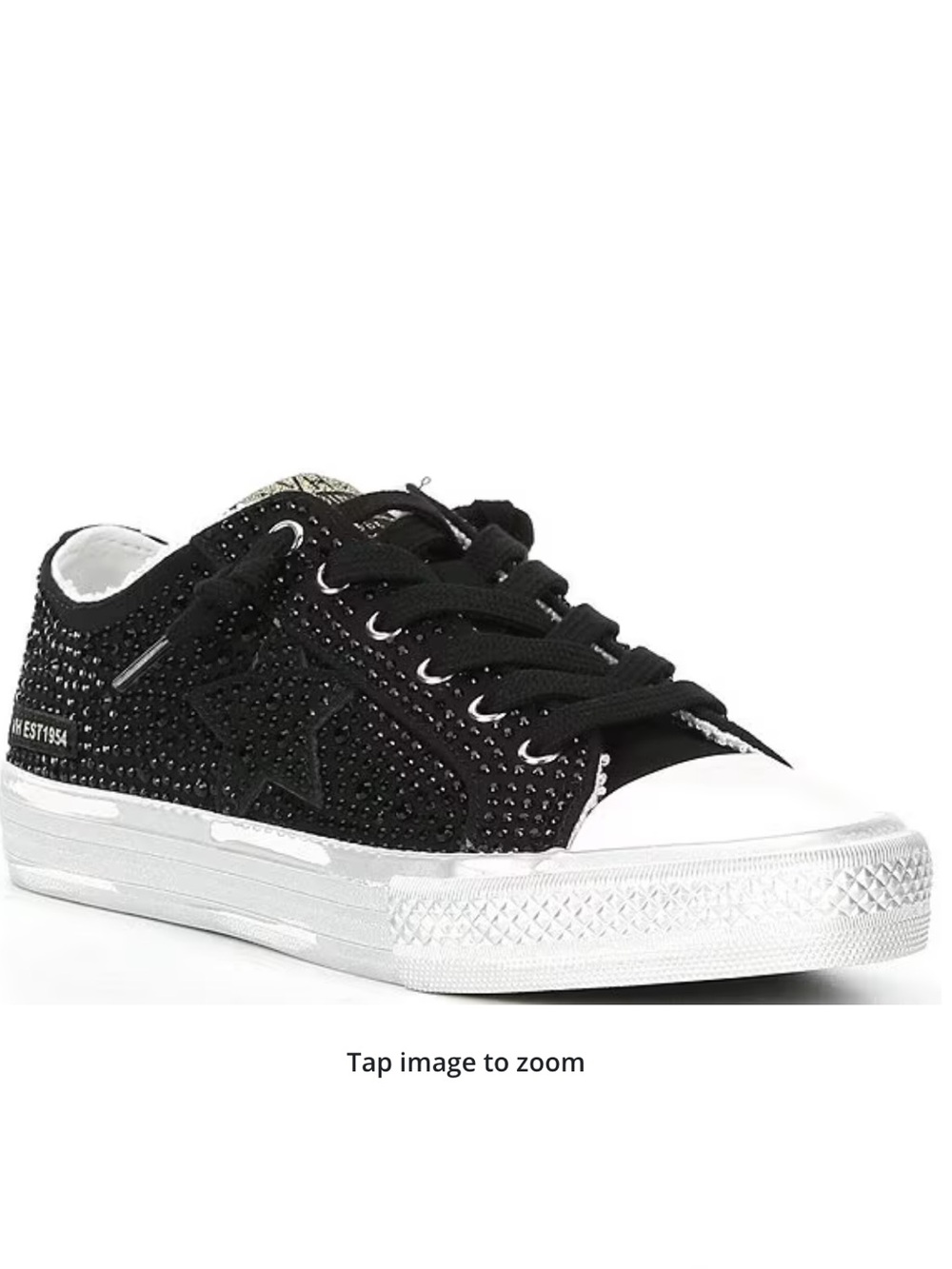 Vintage Havana black rhinestone sneakers